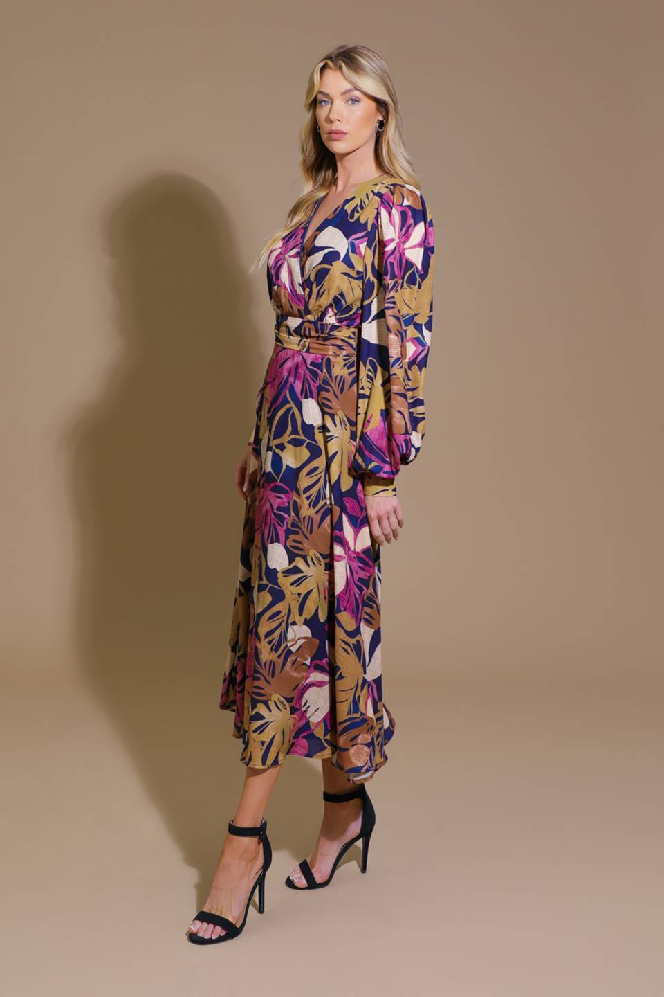 LOST IN YOUR EYES WOVEN MIDI DRESS Flying Tomato